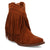 Dingo Womens Tapadero Bootie Brown Suede Cowboy Boots