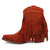 Dingo Womens Tapadero Bootie Rust Suede Cowboy Boots