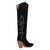 Dingo Womens Primadonna Black Suede Cowboy Boots