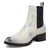 Dingo Mens Camino White Leather 8in Chelsea Boots
