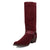 Dingo Mens Bronco Burgundy Suede 15in Harness Cowboy Boots