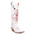 Dingo Womens King Of Clubs White Leather 16in Cowgirl Cowboy Boots