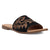 Dingo Womens Lasso Black Suede Slide Sandals Shoes