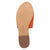 Dingo Womens Lasso Orange Suede Slide Sandals Shoes