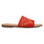 Dingo Womens Lasso Red Suede Slide Sandals Shoes