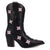 Dingo Womens Starburst Black Leather 9in Cowboy Boots