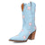 Dingo Womens Starburst Blue Leather 9in Cowboy Boots