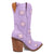 Dingo Womens Starburst Lavender Leather 9in Cowboy Boots