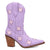 Dingo Womens Starburst Lavender Leather 9in Cowboy Boots