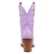 Dingo Womens Starburst Lavender Leather 9in Cowboy Boots