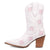 Dingo Womens Starburst White Leather 9in Cowboy Boots