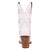 Dingo Womens Starburst White Leather 9in Cowboy Boots