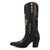 Dingo Womens Joker Black Leather 13in Cowboy Boots