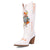 Dingo Womens Joker White Leather 13in Cowboy Boots
