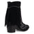 Dingo Womens Wild Sage Black Suede 7in Ankle Boots