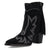 Dingo Womens Wild Sage Black Suede 7in Ankle Boots