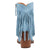 Dingo Womens Wild Sage Blue Suede 7in Ankle Boots