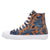 Dingo Womens Game Day Blue/Gold Denim High Top Sneakers Shoes