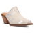 Dingo Womens Cash Cow Silver Hair-on-Hide 2.5in Heel Mules Shoes