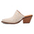 Dingo Womens Cash Cow Silver Hair-on-Hide 2.5in Heel Mules Shoes