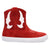 Dingo Womens Ollie Sneaker Red Suede 5in Ankle Boots