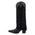Dingo Womens Wild Horses Black Leather 16in Cowboy Boots