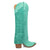 Dingo Womens Wild Horses Green Leather 16in Cowboy Boots