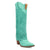 Dingo Womens Wild Horses Green Leather 16in Cowboy Boots