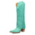 Dingo Womens Wild Horses Green Leather 16in Cowboy Boots