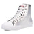 Dingo Womens Knarly Silver Leather Harness Sneakers Shoes
