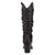 Dingo Womens Grit N Grace Black Leather 16in Stud Fashion Boots