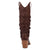 Dingo Womens Grit N Grace Brown Leather 16in Stud Fashion Boots