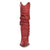 Dingo Womens Grit N Grace Red Leather 16in Stud Fashion Boots