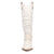 Dingo Womens Grit N Grace White Leather 16in Stud Fashion Boots