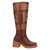 Dingo Womens Avalon Brown Leather 16in Vintage Fashion Boots