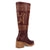 Dingo Womens Avalon Merlot Leather 16in Vintage Fashion Boots