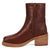 Dingo Womens Roxy Bootie Brown Leather 7in Ankle Boots