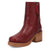 Dingo Womens Roxy Bootie Merlot Leather 7in Ankle Boots