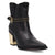 Dingo Womens Milan Bootie Black Leather 7in Ankle Boots