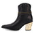 Dingo Womens Milan Bootie Black Leather 7in Ankle Boots