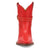Dingo Womens Milan Bootie Red Leather 7in Ankle Boots