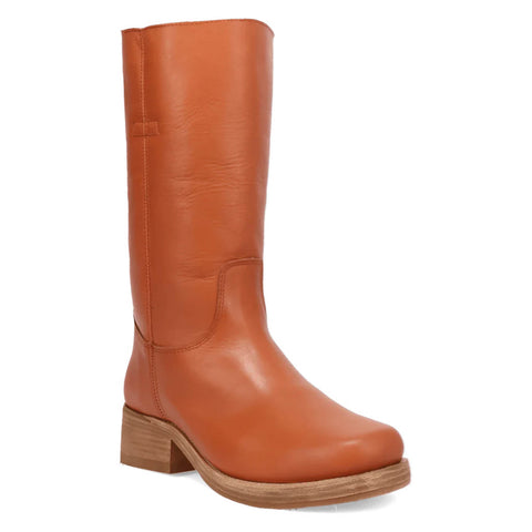 Dingo Mens Dutton Russet Leather 12in Motorcycle Boots