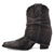 Dingo Womens Denim Dream Bootie Black Leather 7in Ankle Boots