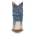 Dingo Womens Denim Dream Bootie Blue Leather 7in Ankle Boots