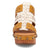 Dingo Womens Chateau Wooden Plantain Leather Stud Sandals Shoes