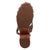 Dingo Womens Gema Wooden Brown Leather Stud Sandals Shoes