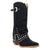 Dingo Womens Howdy Honey Black Suede 11in Cowboy Boots