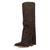 Dingo Womens Buckle Bunny Brown Suede 16in Cowboy Boots