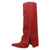 Dingo Womens Buckle Bunny Red Suede 16in Cowboy Boots