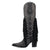 Dingo Womens Show Pony Black Leather 16in Cowboy Boots